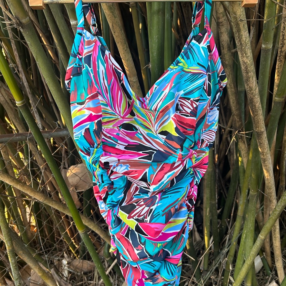 Women’s One Piece Tropical Swimwear